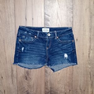 Aeropostal Disstressed Jean Shorts